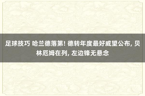 足球技巧 哈兰德落第! 德转年度最好威望公布, 贝林厄姆在列, 左边锋无悬念